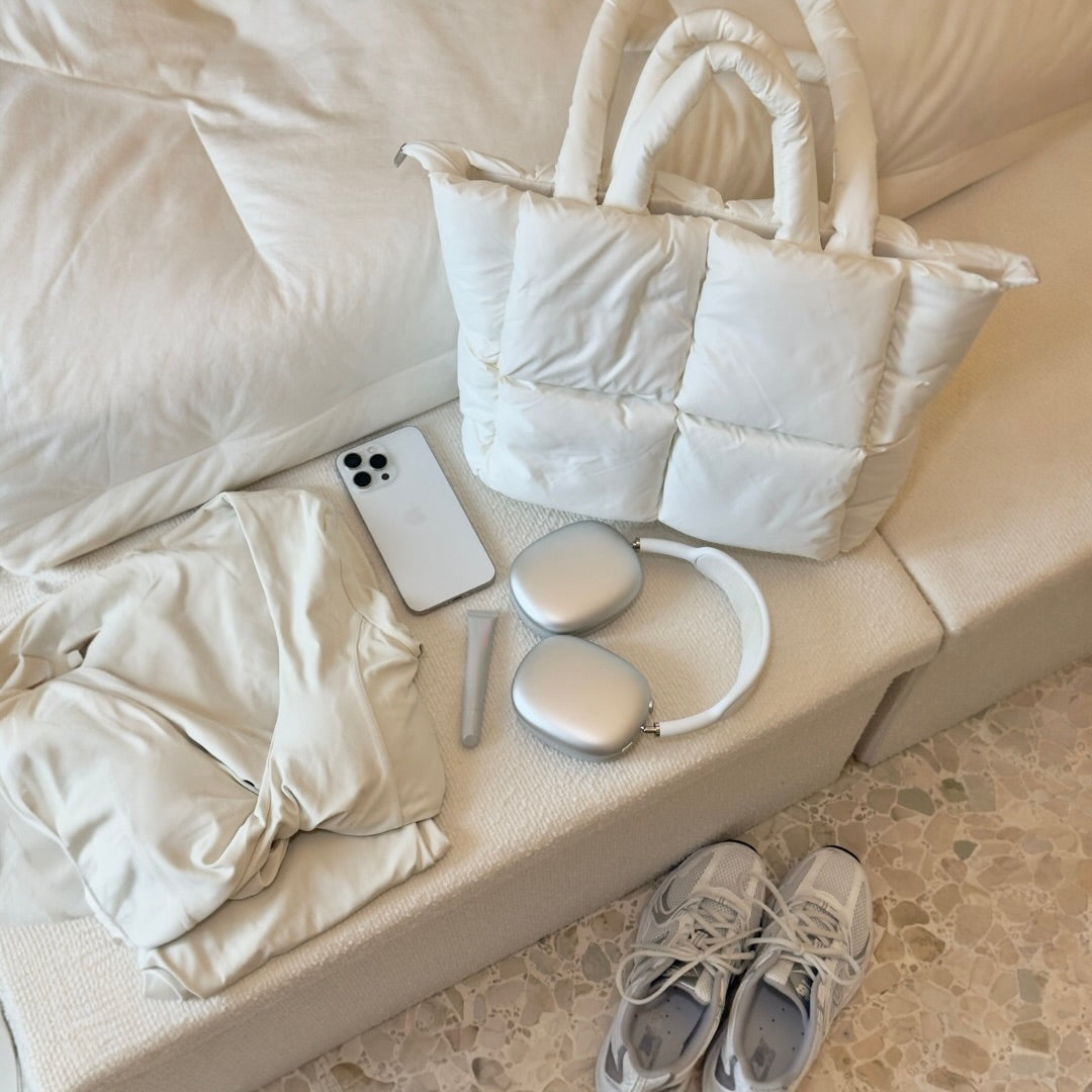 Elia Quilted Puffer Tote Bag