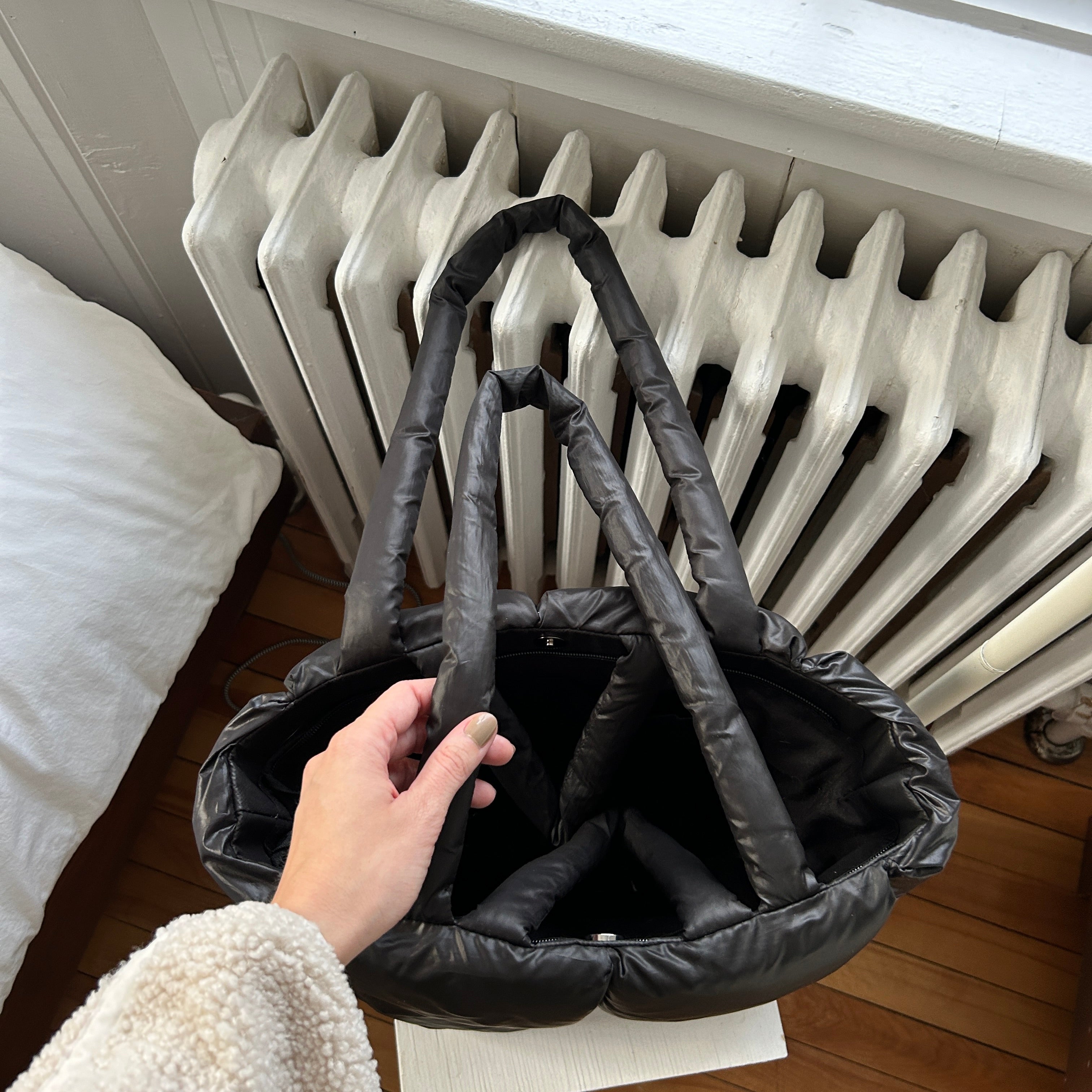 Elia Quilted Puffer Tote Bag