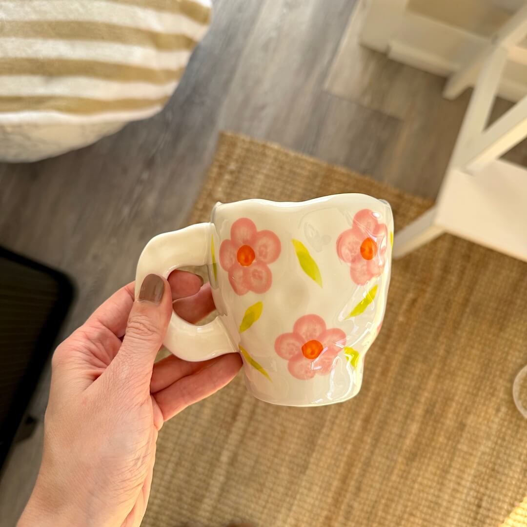 Flora Vintage Ceramic Mugs