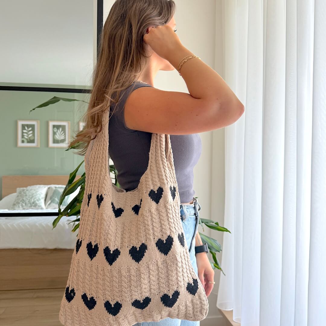 Lover's Crochet Tote Bag