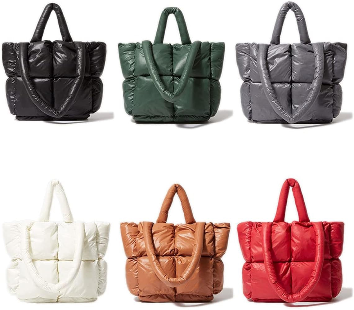 Elia Quilted Puffer Tote Bag