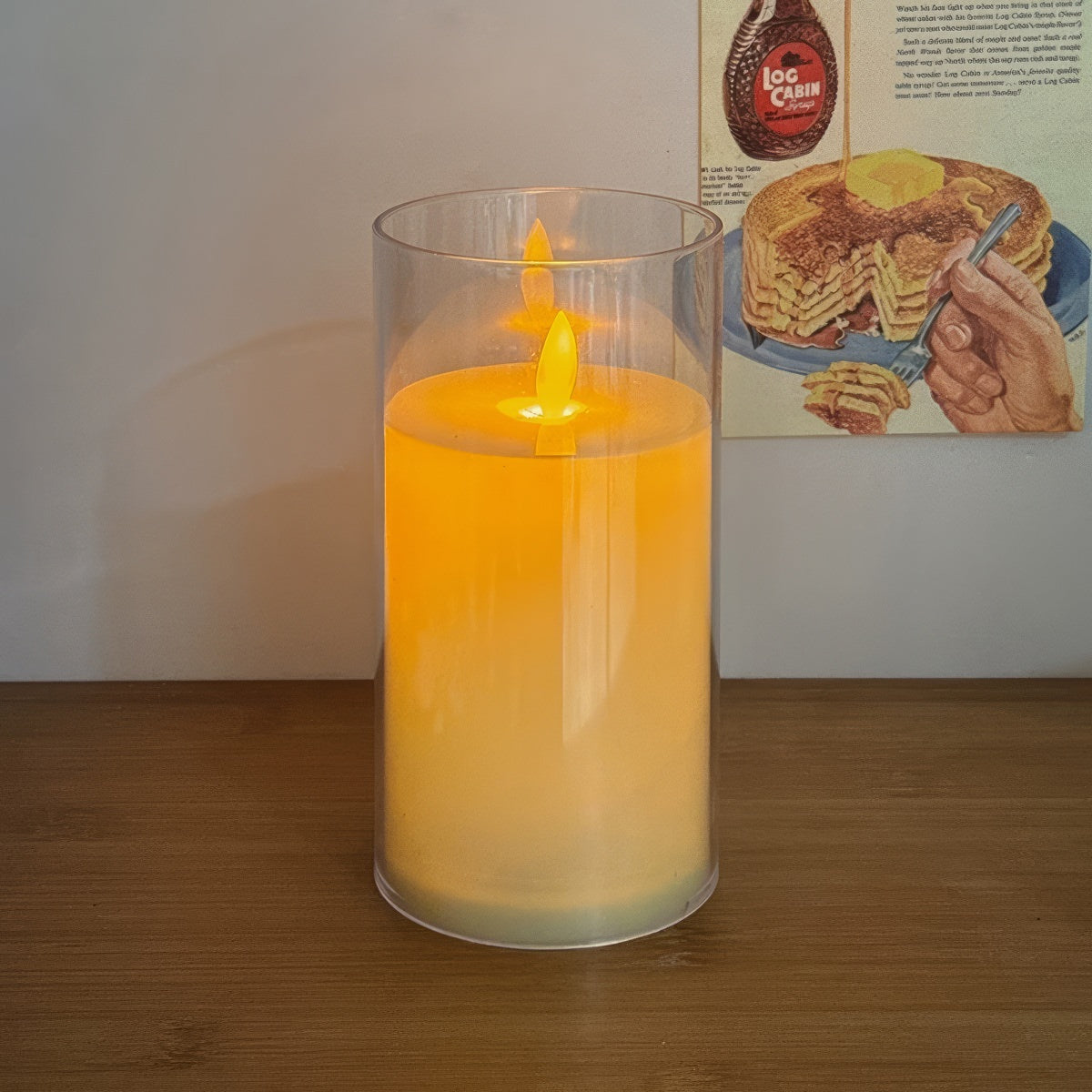 Warm Glow LED Glass Candles